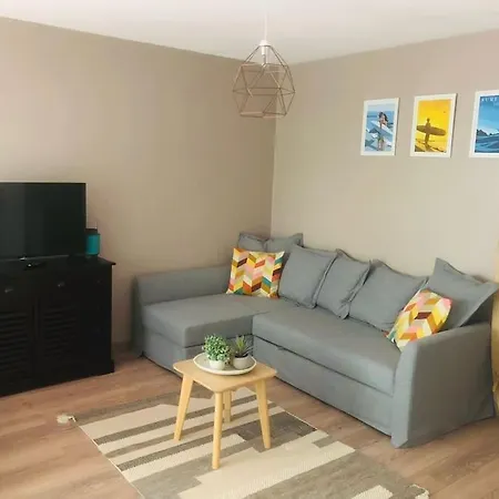Appartement T2 Calme Absolu, Large Terrasse, Garage Velo, 5 Min Ocean Anglet Exterior photo