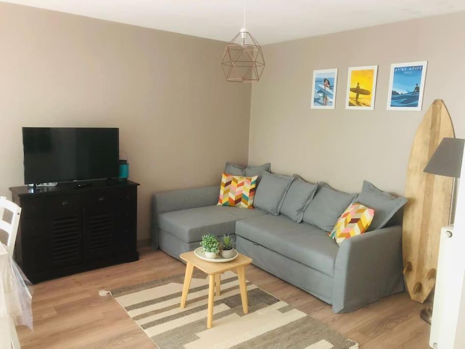 Appartement T2 Calme Absolu, Large Terrasse, Garage Velo, 5 Min Ocean
